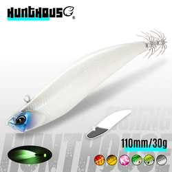 Hunthouse D-squid Squid jig 110mm 30g jigging lure pencil sinking egi suqid leurre tip-run hook fishing bait for turlutte LW522