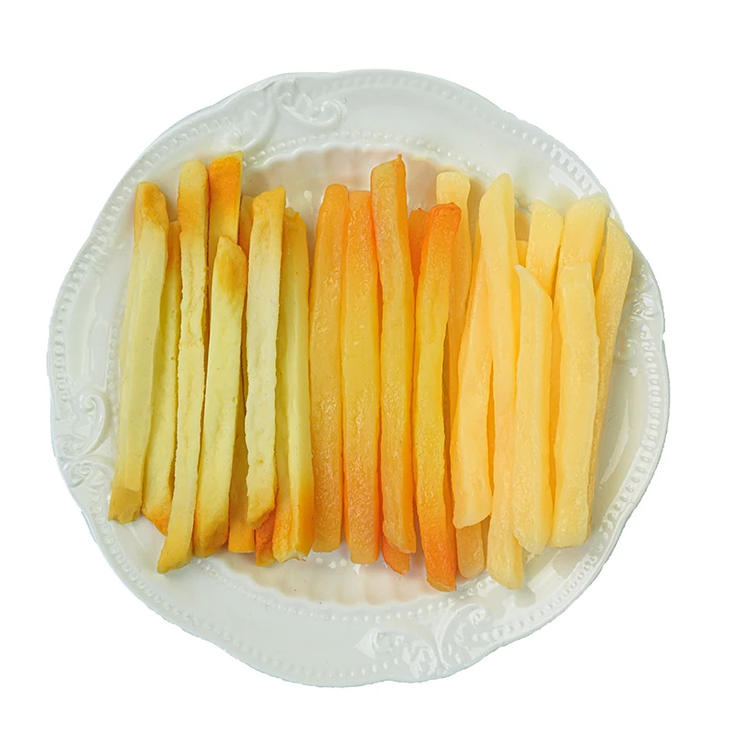 Artificial Simulation French Fries 1pack/10pcs For Home Restaurant Kitchen Garden Art Decor Kindergarten Teaching Aids Kids Toy food model kitchen food toys fake food prank toys