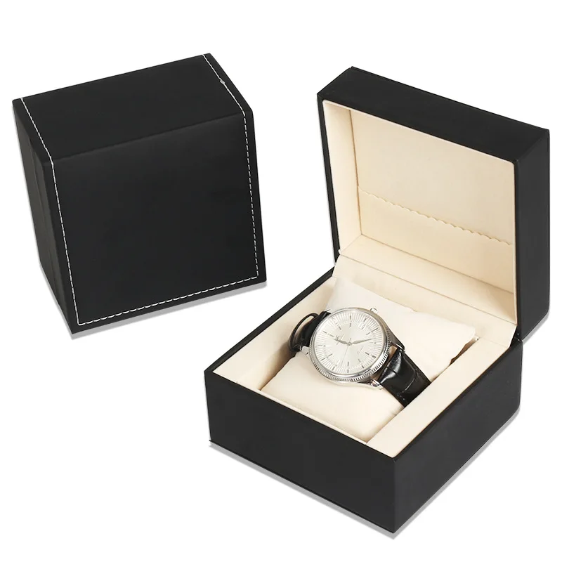 Портативная модная коробка для часов из искусственной кожи, изысканная коробка для хранения ювелирных изделий
