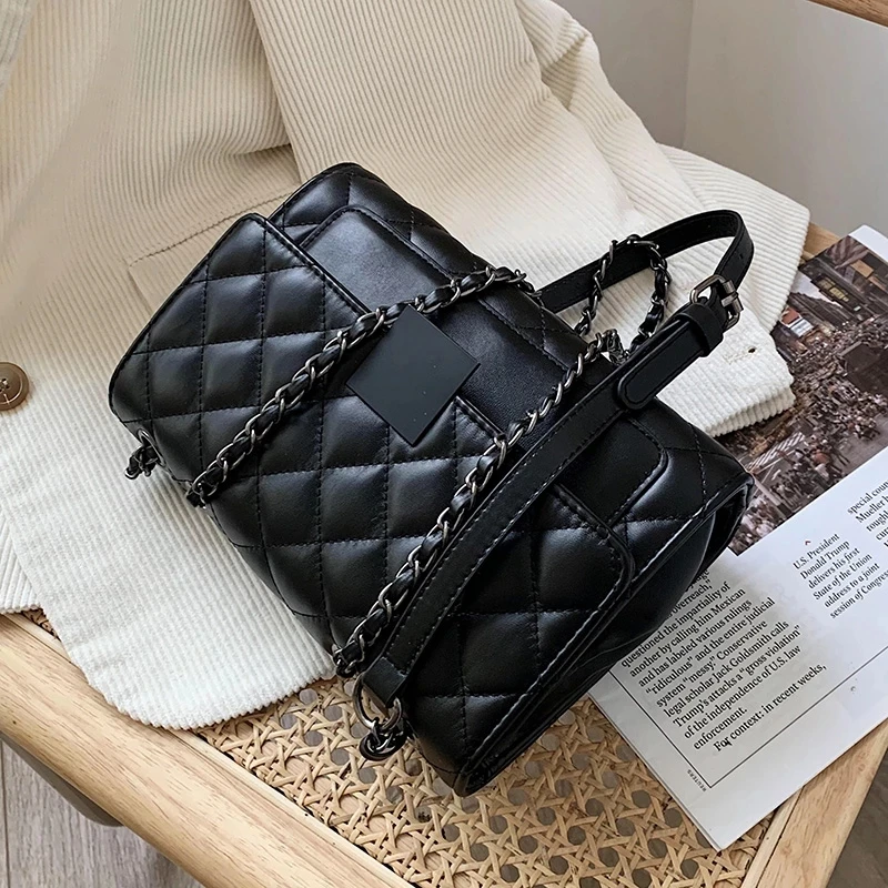 

Luxury Small Handbags and Purses Vintage Bags Retro PU Leather Crossbody Bags for Women 2021 Chain Trending Shoulder Bag