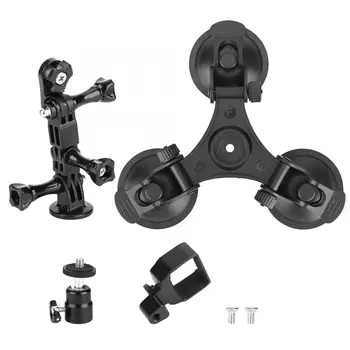 

360Degree Adjustable Car Universal Sports Camera Accessory Strong Three Suction Cup Mount Holder Bracket Fit for DJI OSMO Pocket