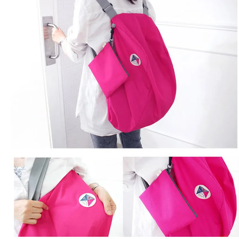 Новая многофункциональная двойная сумка можно сложить Наклонная Сумка. Большая