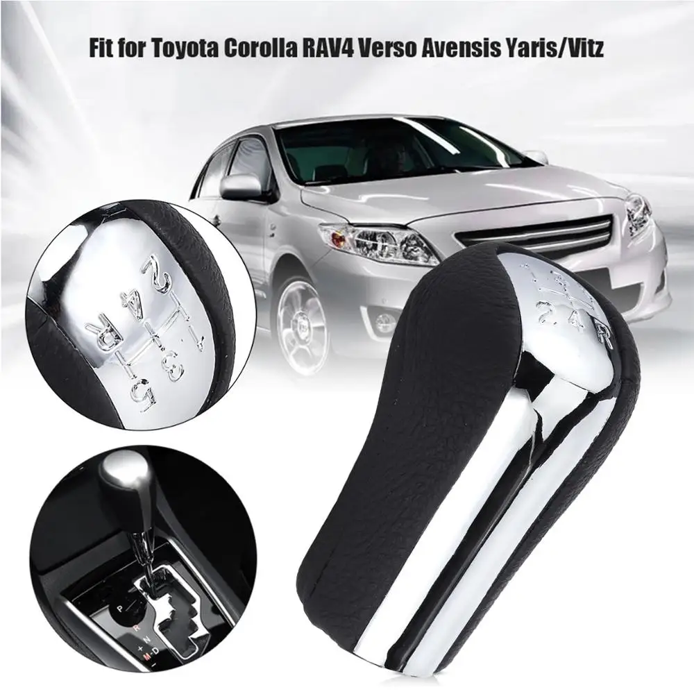 5 Speed Car Gear Stick Shift Knob Head for Toyota Corolla RAV4 Verso Avensis Yaris/Vitz Black