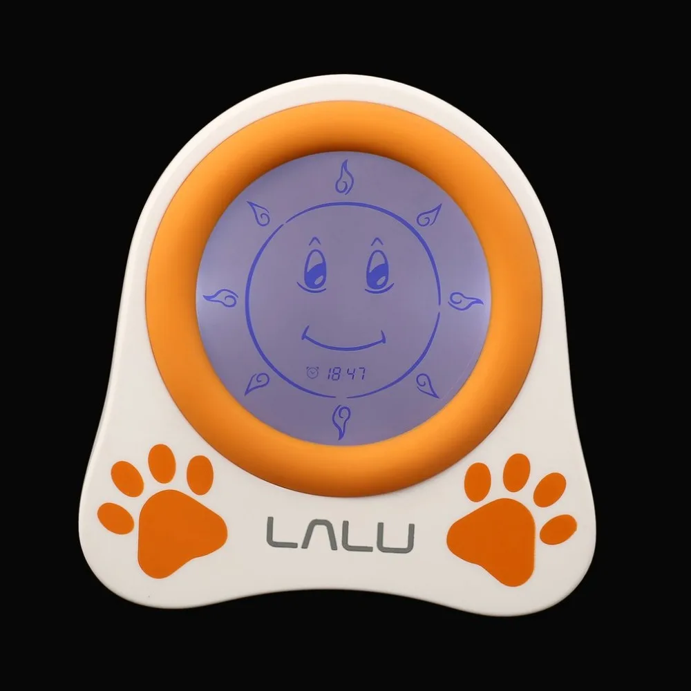 

LALU Chidlren Sleep Trainer Simulation of Diurnal Change Graphic Clock Alarm Lovely Pattern Reminder with Story Book Kids Gift