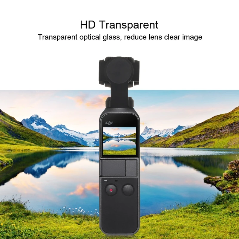 PULUZ HD Закаленное стекло протектор объектива+ пленка для экрана для DJI OSMO Карманный карданный