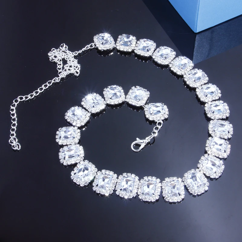 Crystal Rhinestone Choker Necklace Women Jewelry Statement - Image 2