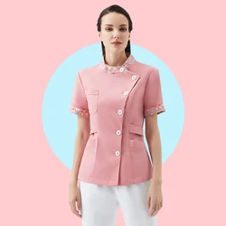Salão de beleza trabalho uniforme cirúrgico scrubs masculino feminino casaco de laboratório roupas de trabalho de beleza manga longa roupas de trabalho para animais de estimação