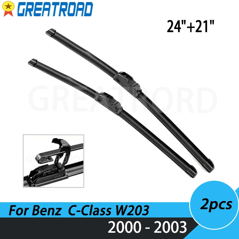 

Wiper LHD Front Wiper Blades For Mercedes-Benz C-Class C32 W203 2000 - 2003 Windshield Windscreen Front Window 24"21"