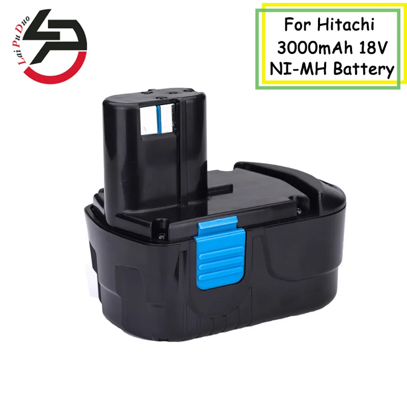 Replacement Battery 3000mAh 18V NI-MH for Hitachi Screwdriver Drill: EB1820 EB1812 EB1830H EB1833X EB18B 322437 | Электроника