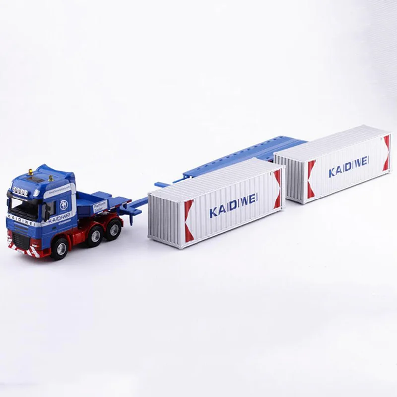 1/50 металлический контейнер грузовика-трейлера грузовой логистический автомобиль грузовик литье под давлением модель инженерного автомобиля модели игрушек