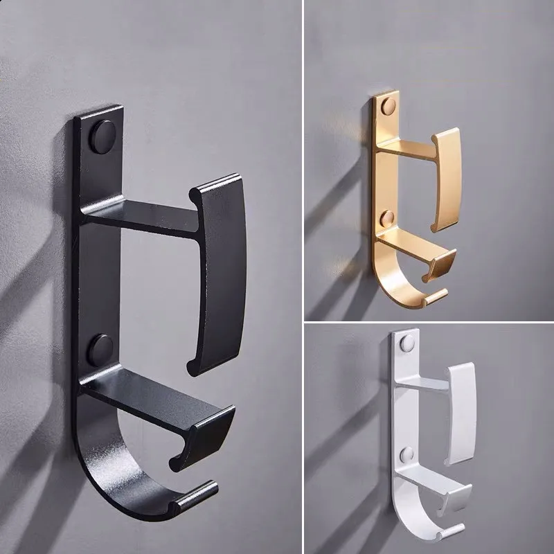 

Bathroom basin hook Good quality aluminum Towel Hook Wall Mounted Coat Hanger Black Gold Silver Bath Hardware Pendant