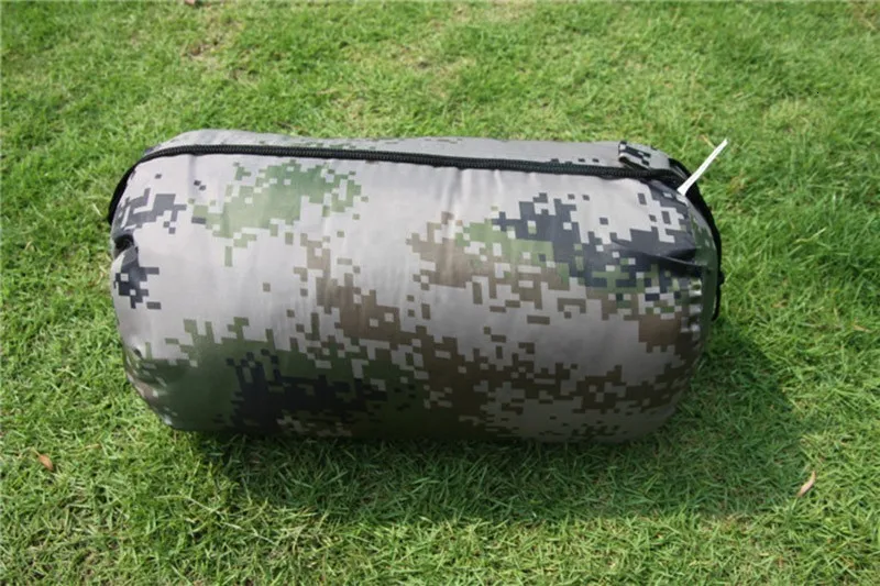 Открытый военный спальный мешок, походные мешки, камуфляжный хлопковый конверт с капюшоном, весна-осень, дорожные спальные мешки для альпинизма