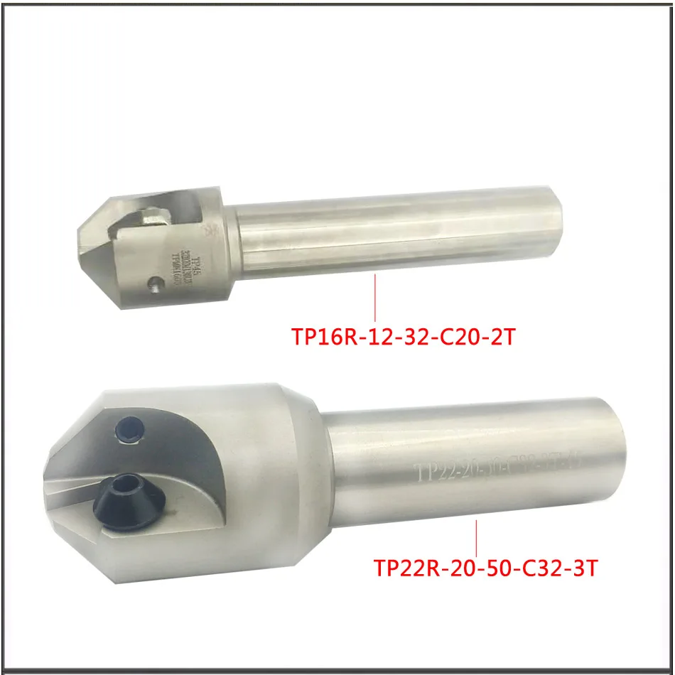 Interno e Externo Moinho de Extremidade Graus Chanfradura Multi-função Faca Tp16r-12-32-c20-2t Tp22r-20-50-c32-3t 45 Cnc
