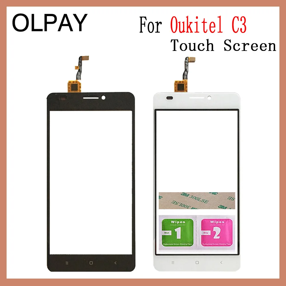 Сенсорная панель мобильного телефона для Oukitel C3 C4 C5 C8 C9 C11 Pro Сенсорный экран дигитайзер сенсор внешняя стеклянная панель объектива