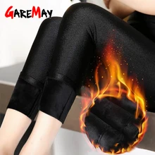 Блестящие леггинсы женские зимние теплые толстые фланелевые термо черные хлопковые леггинсы бархатные женские кашемировые брюки для женщин