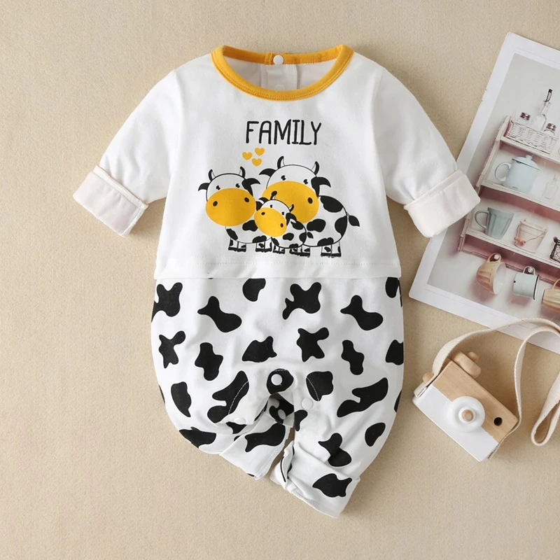 cow romper baby