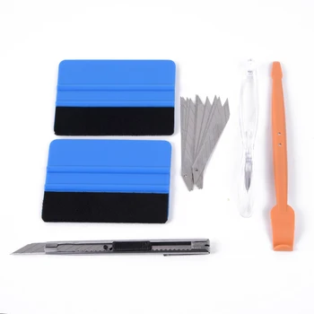 

Tint Felt Squeegee Tool Set Equipment Accessory 6pcs Carbon Fiber Film