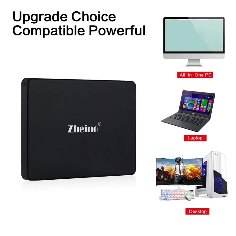 Zheino SSD SATA3 128 ГБ 256 512 1 ТБ 2 Внутренний твердотельный жесткий диск для ноутбука