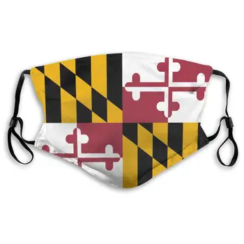 

Maryland Flag Masks With filter Washable & Reusable Anti Dust Breathable Mask With Adjustable Ear Loops for Men & Women