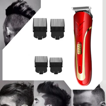 

KEMEI KM-1409 Carbon Steel Head Hair Trimmer EU Plug Rechargeable Electric Razor Men Beard Shaver Electric Hair Clipper