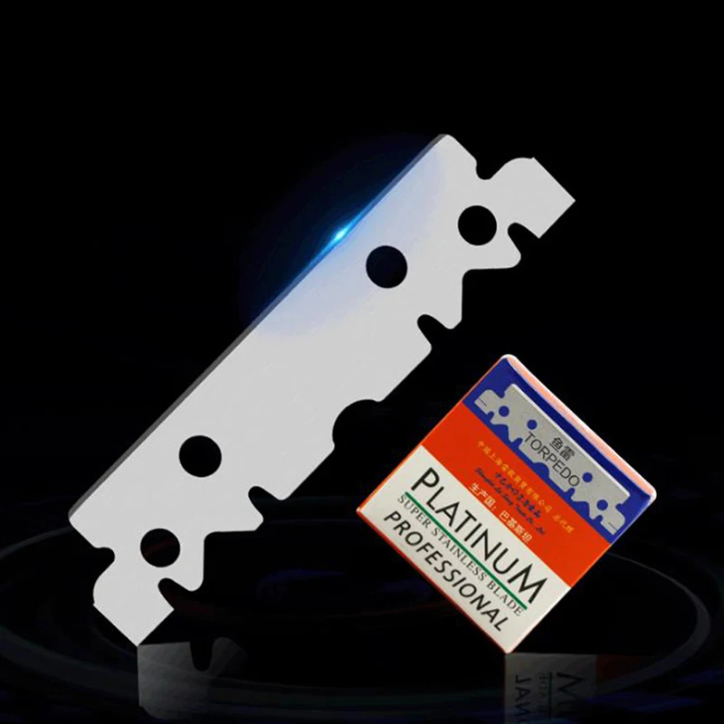 100pcs Stainless Steel Razor Blades Double Edge Safety Blade Men Shaving Shaver Manual Tool | Красота и здоровье