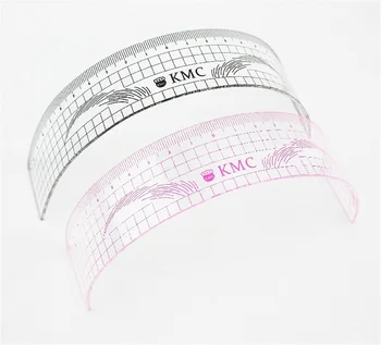 

5 pcs Permanent Makeup Plastic Eyebrow Ruler Paint the Eyebrows Caliper Measuring Stencils Tool Tattoo Accessories