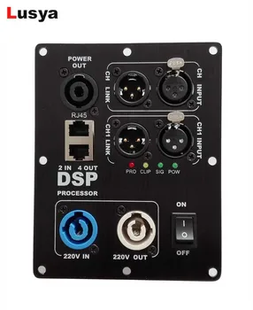 

DSP Processor Tone Module 2 in 4 out Active Speaker Lline Array Analog Tone Board 48kHz Computer Network T1675