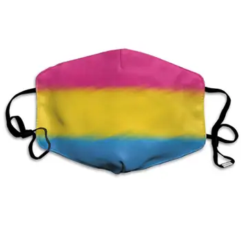 

Winter Norse Warmer, Comfortable Two Layer Pansexuality Flag Anti Dust Face Mask Cover Mouth for Adults and Teens