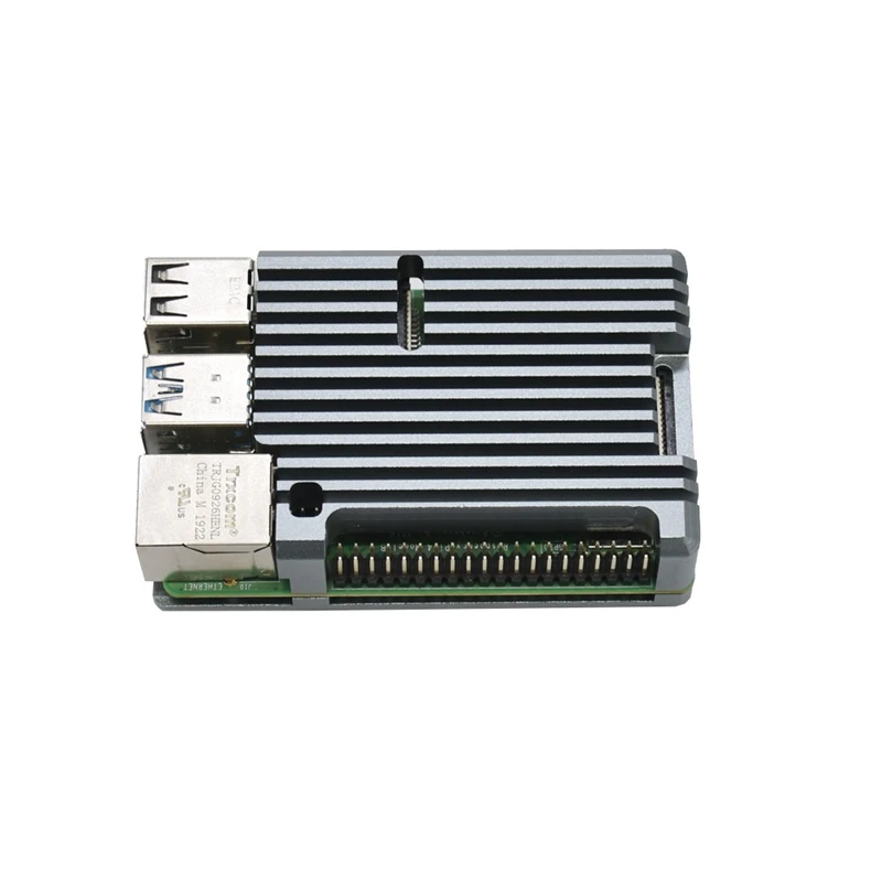 

for Raspberry Pi 4 Model B 4GB RAM Support 2.4 / 5.0 GHz WIFI Bluetooth 5.0 with Aluminum CNC Alloy Protective Case-Hot