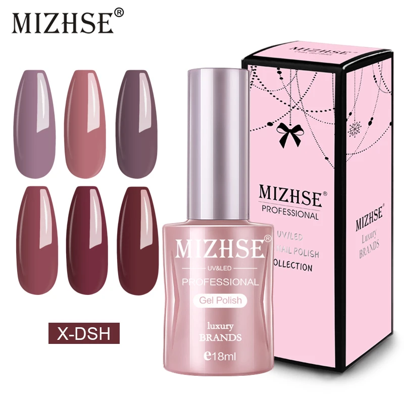 

MIZHSE 2019 New Arrival Gel Nail Polish Hybrid Nails Colors Vernis Semi Permanent UV LED Soak Off Gel Nail Polish Gel Varnish