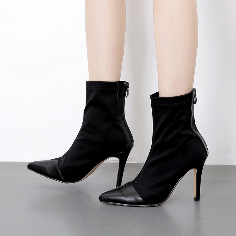 

Women fashion shoes women's boots brand design boots winter boots shoes ladies solid rubber thin high heels