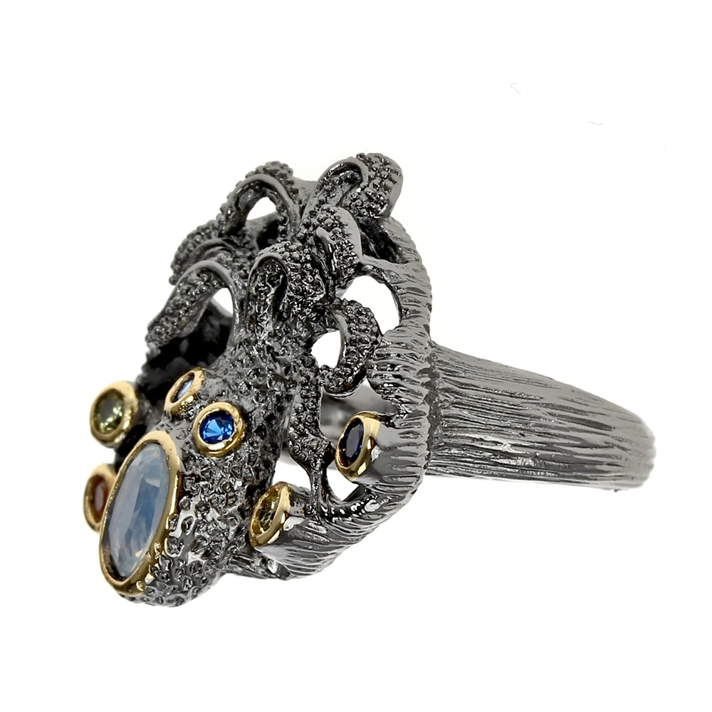 Big Black Octopus ring (9)