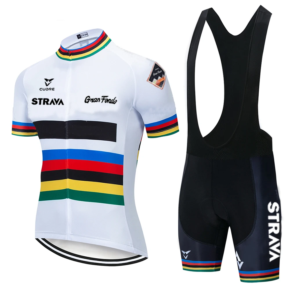 Одежда для велоспорта STRAVA Pro Мужской комплект велосипедная одежда дышащая с