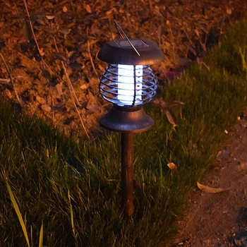 

Portable Waterproof Garden Solar Power LED Mosquito Repeller Lamp Insect Killer