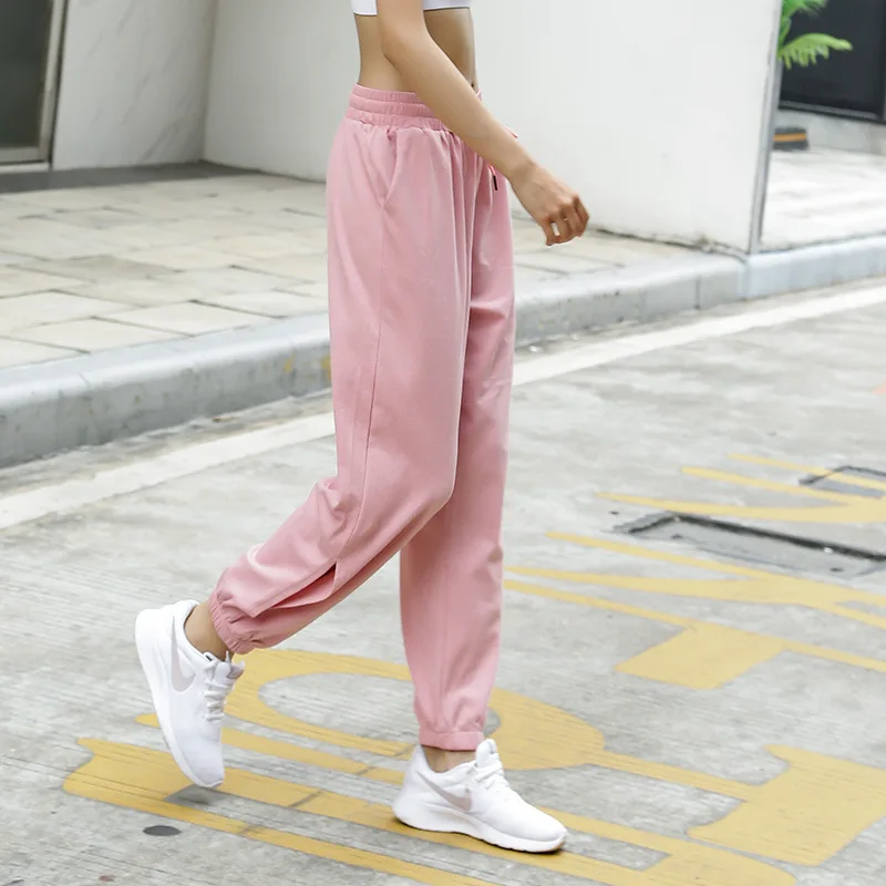 

Autumn And Winter New Products Pure Cotton Athletic Pants Women's Loose-Fit Running Fitness Trousers Training Outdoor Sports Tro