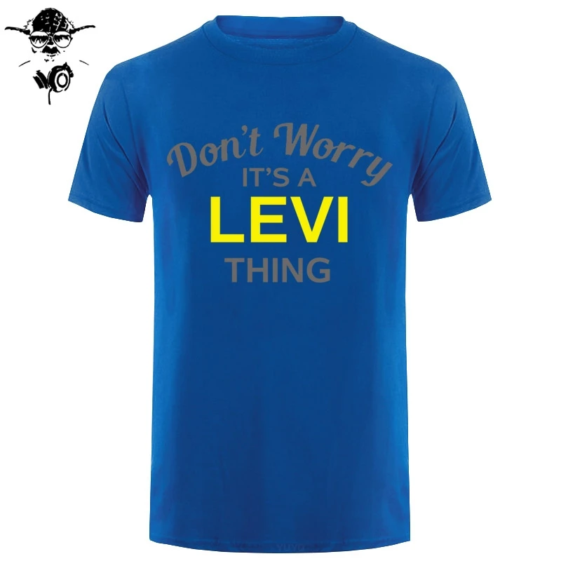 Не волнуйтесь это вещь LEVI! Мужская футболка Семейная на заказ NameMans уникальная