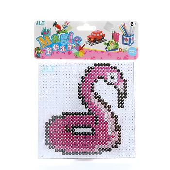 

Hama Beads 5mm set Flamingo Design kids puzzle DIY fuse Beads toys for children Educational toys 5mm Hama Beads Kit