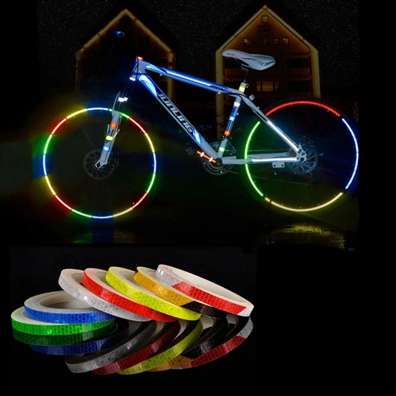 Светоотражающая лента флуоресцентная MTB велосипед Велоспорт MTB светоотражающие наклейки клейкая лента наклейки для велосипеда Аксессуары для велосипеда