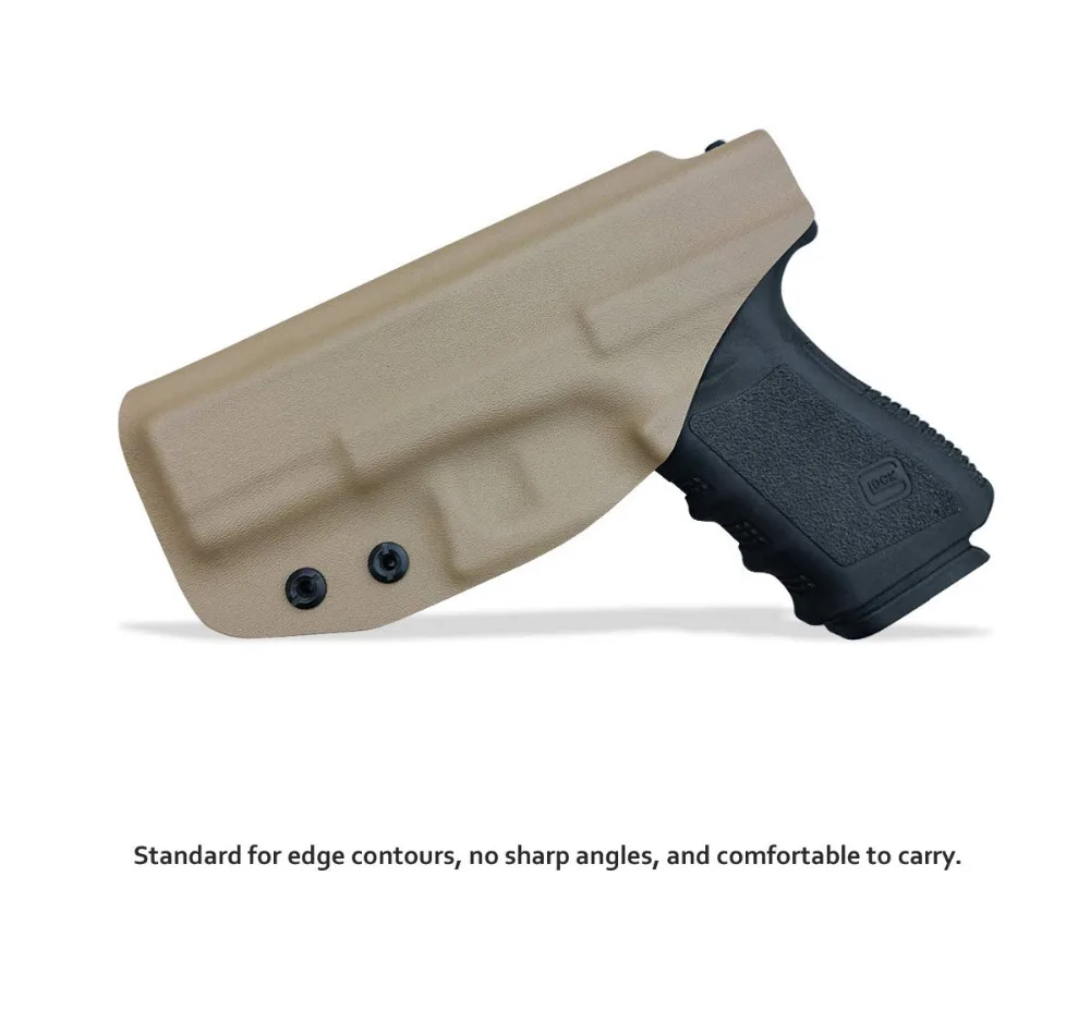 Полюс. Ремесло IWB KYDEX кобура Glock 19 19X23 25 32 Cz P10 пистолет кобуры пояс носить Скрытая кобура Glock 19 Пистолет Чехол