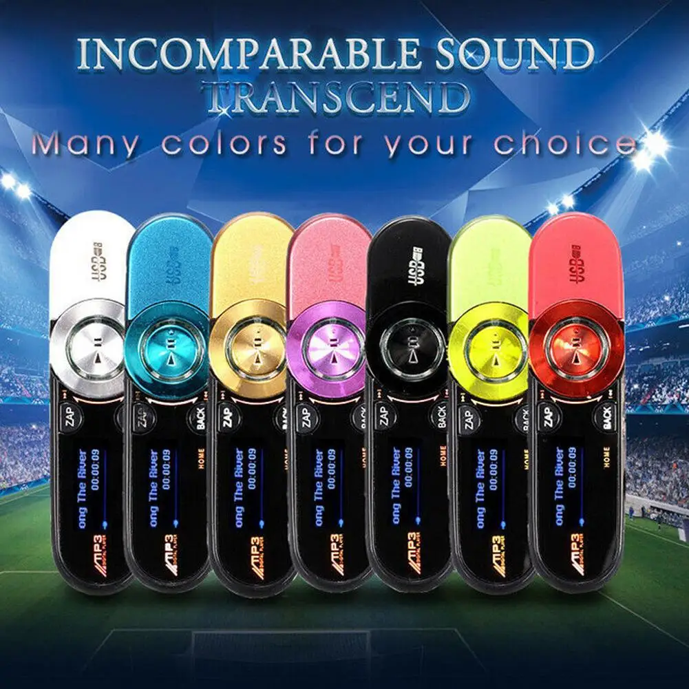 1.1'' Mini MP3 Player 32GB Music Playing With FM Radio Music Player Sporty MP3 Players With Clip Running Players