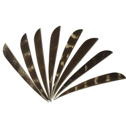 15 50 pçs 4 "arco e flecha natural turquia pena forma aerodinâmica asa esquerda para diy seta acessórios arco de tiro com arco