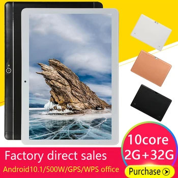 

B10 3G Phone Call Tablet 10.1 inch Display Android 10.1 MTK6797 Deca Core 2GB RAM 32GB ROM WiFi GPS Bluetooth Tablet PC + 16GB T
