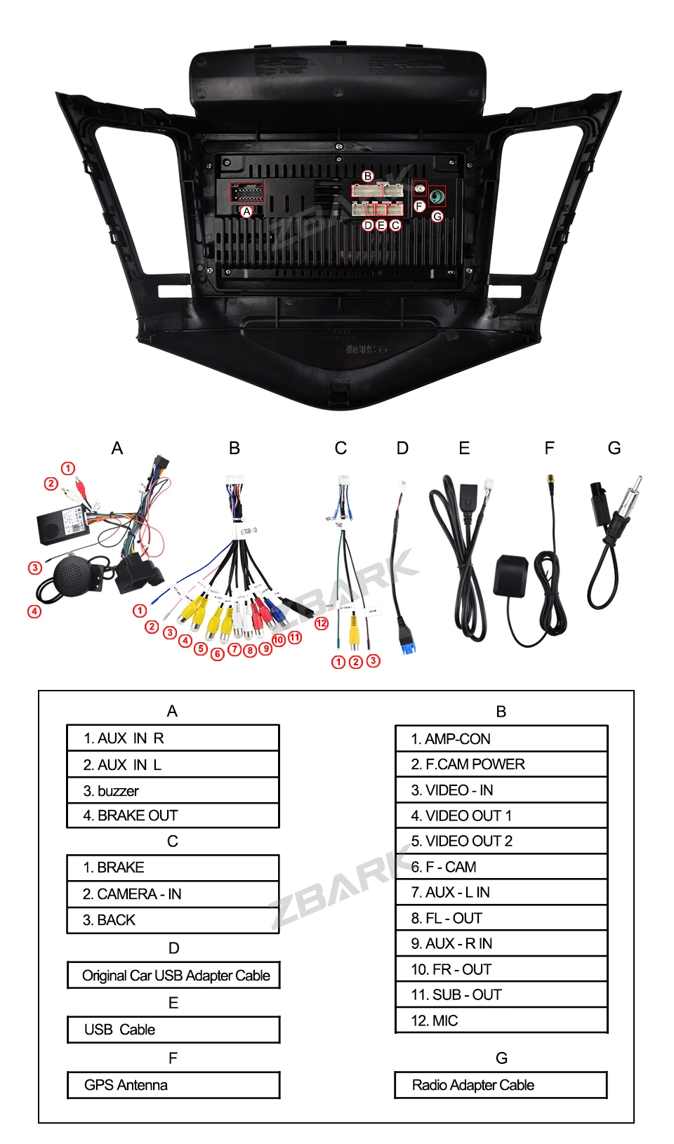 Discount 9 inch 2 din Android 9.0 Car Radio  Multimedia Player Stereo Navi GPS no dvd for Chevrolet Cruze sedan 2009 2010 - 2013 YHTK045 10