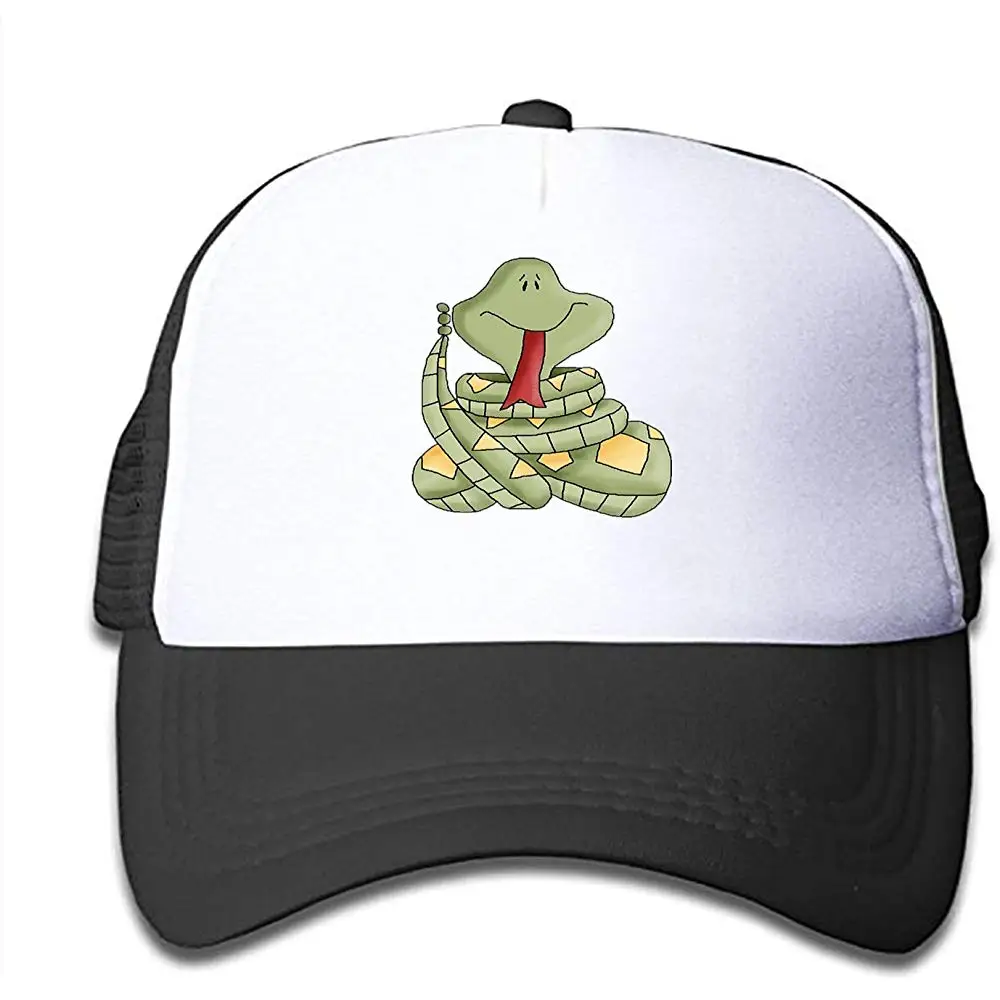 HHNYL сетчатая Кепка мультфильм змея Дальнобойщик шляпы бейсболки регулируемые для детей малышей