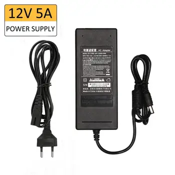 

US EU Standard AC100-240V 60W Power Supply Adapter 12V5A Transformer Power Converter for LED Light Strip