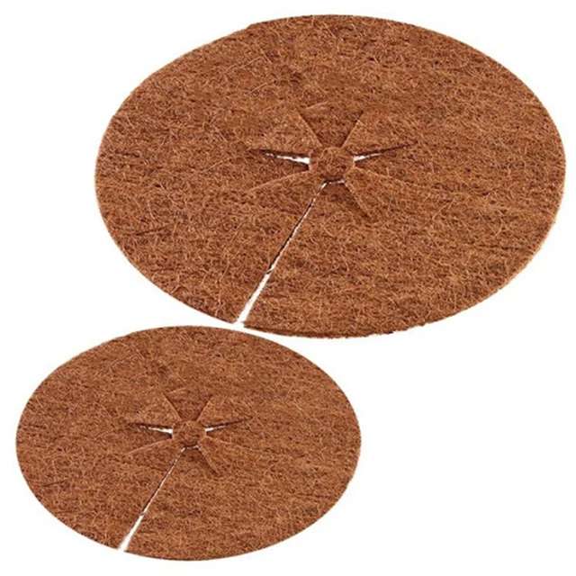 Kerek Kókuszdió Héjszálú Növényi Talajtakaró Fólia 5 Méretű Gyomi Szövet Csomagtartó Védőfilm Hidegálló Szőnyegvirág Kerti Kellékek - Image 2