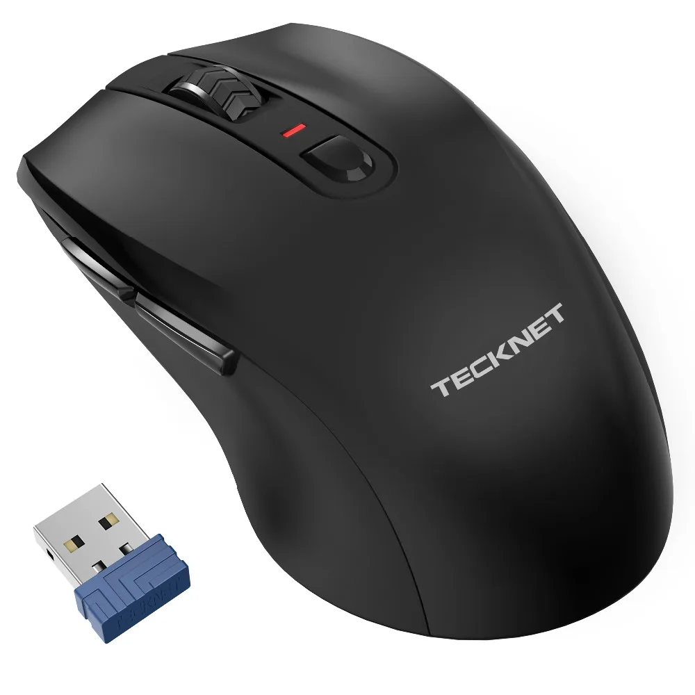 TeckNet 2,4 ГГц Беспроводная мышь M006 4800 dpi Регулируемый USB нано приемник 6 кнопок компьютерный Ноутбук беспроводные мыши для портативных ПК