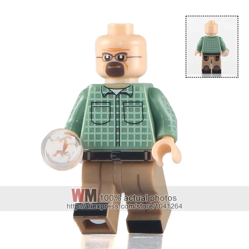 

WM 20pcs/lot Breaking Bad KL062 Walter White Super Hero Action Blocks Bricks Kids DIY Toys Hobbies Gift KL9009