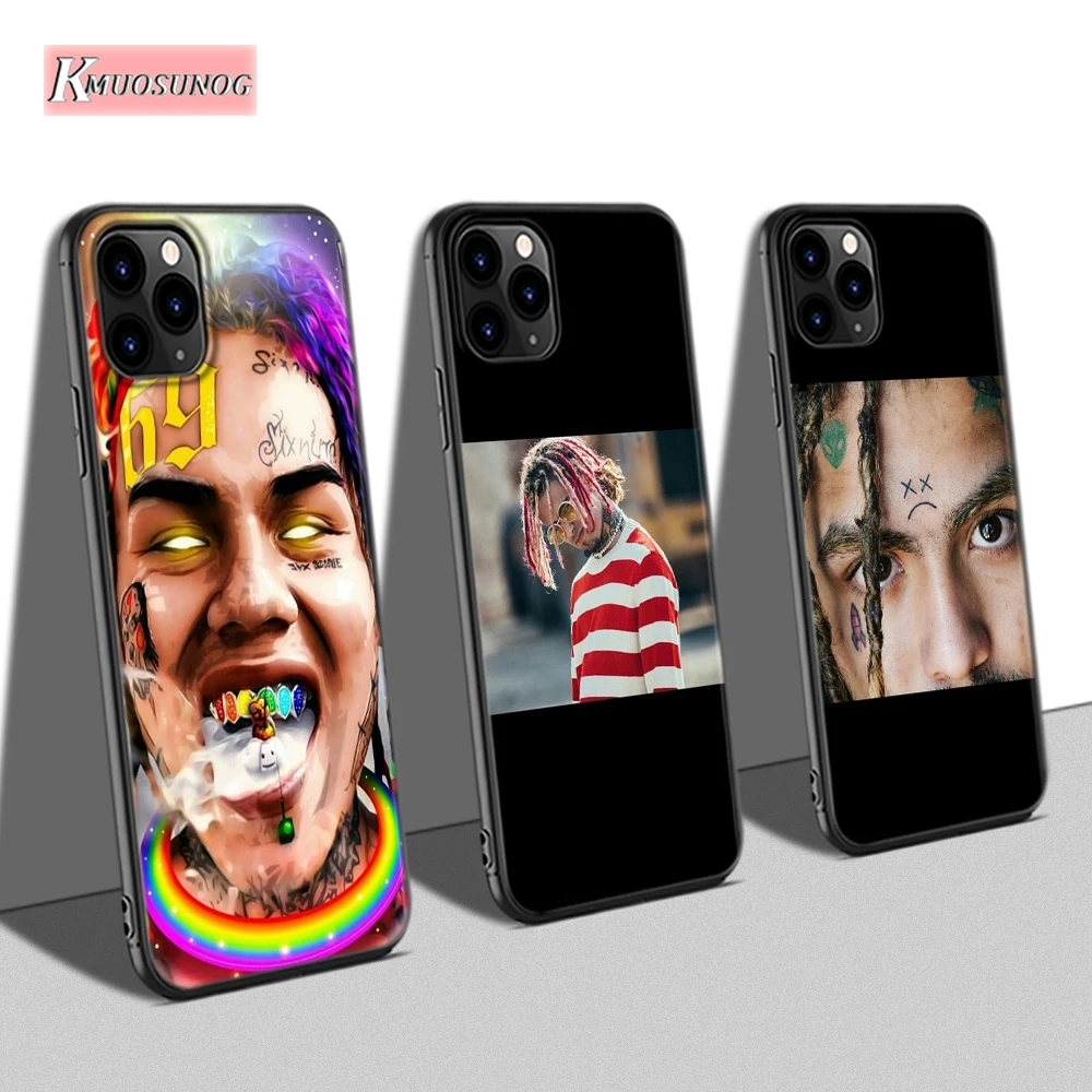 

Black Cover For iPhone 11 Pro XS XR X Max Phone Case Rap Star Lil Pump for iPhone 8 7 6S 6 Plus 5S Phone Shell