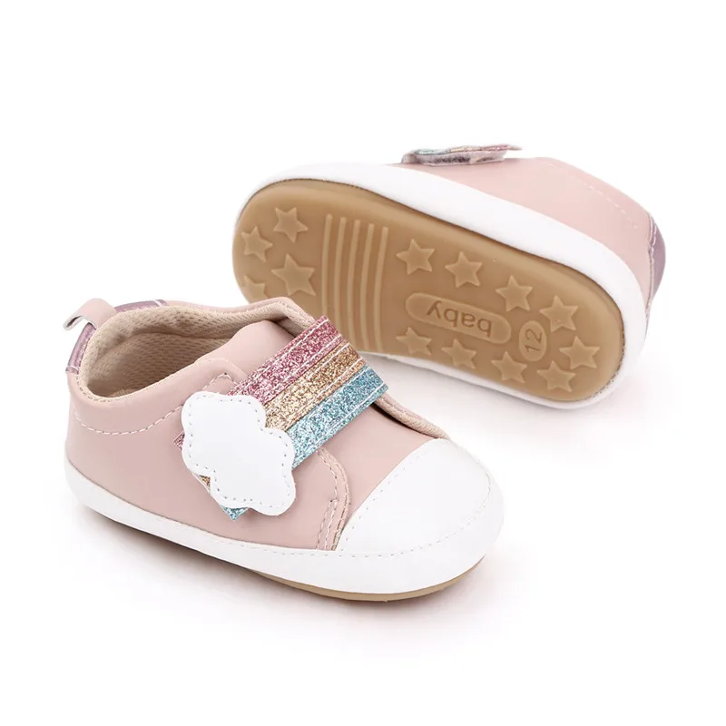 Baby Shoes Rubber Soft Soled Newborn First Walkers Kids Sport Shoes infants Boys Girls Casual Sneakers baby shoes soft sole shoes